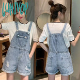 Lunivop Spring Autumn Blue Jeans Shorts For Women Girl Overalls Jumpsuit Pants Rompers Vintage Y2K