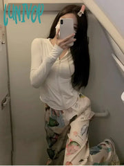 Lunivop Summer Y2K Aesthetic Sun Protection Coat 2024 Outdoor Zipper Grunge Hooded Coats Korean