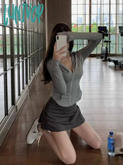 Lunivop Summer Y2K Aesthetic Sun Protection Coat 2024 Outdoor Zipper Grunge Hooded Coats Korean