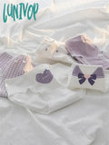 Lunivop Sweet And Lovely Purple Waist Pack Hip Cotton Crotch Women’s Underwear Girls Briefs