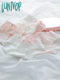 Lunivop Sweet Pink Lolita Cute Cotton Inner Crotch Breathable Mid-Waist Girly Briefs Female