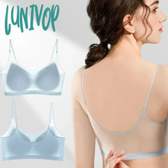 Lunivop Ultra-Thin Seamless Bras For Women Ice Silk Underwear Small Chest Sexy Lingerie Padded Push