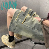 Lunivop Unisex Style Women’s American Vintage Denim Shorts Summer New Fashion Female Premium Thin