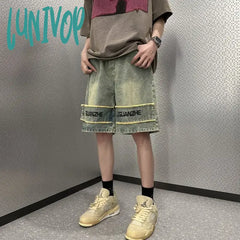Lunivop Unisex Style Women’s American Vintage Denim Shorts Summer New Fashion Female Premium Thin