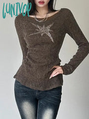 Lunivop Winter New Brown Vintage All-Match Casual Tight Warm High Street Sweet Gentle Women’s