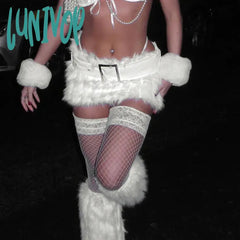 Lunivop Woman Clubwear Camisole Hot Tube Sexy Top Gyaru Outfits American Style 2 Piece French