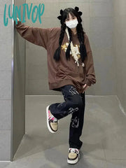 Lunivop Woman Dark Academia E-Girl Aesthetics Gothic High Street Design Classical Tassels Patchwork