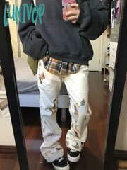 Lunivop Woman New Design Jeans Simple Denim Cozy Pants Daily Bell Fashion Bottoms Elegant Korean