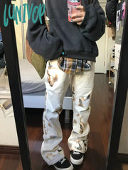 Lunivop Woman New Design Jeans Simple Denim Cozy Pants Daily Bell Fashion Bottoms Elegant Korean