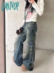Lunivop Woman Old Money Jeans Dark Academia Denim New Trend Pants Coquette Aesthetics American