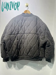 Lunivop Women Casual Fashion Solid Cotton Coat Chic Round Neck Long Sleeved Pockets Thicken Jacket