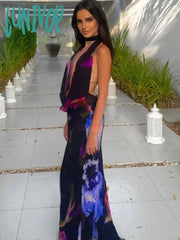 Lunivop Women Elegant Party Club Evening Beach Vacation Mesh Long Dress Summer Clothes Items For