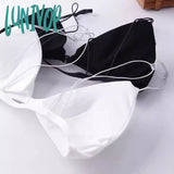 Lunivop Women’s French Style Bra Girl Wrapped Chest Adjustable Shoulder Strap Sexy Single Buckle