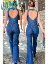 Lunivop Women’s Jumpsuit Bodycon Backless Heart Hollow Out Summer Sexy Sleeveless Slim One-Piece