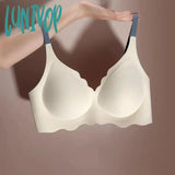 Lunivop  Women's Underwear No Steel Ring Pure Desire Comfortable Upper Sling Adjustable Beauty Back Bra Thin Section