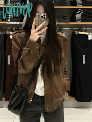 Lunivop Y2K Aesthetic Punk Vintage Trendy Solid Women’s Coats Sweet Cool Streetwear Fashion