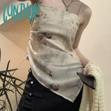 Lunivop Y2k Aesthetic Sweet Sexy Tank Top Women Sleeveless Streetwear Casual Tanks Solid Harajuku All Match Cropped Tops