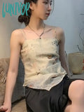 Lunivop Y2K Aesthetic Sweet Sexy Tank Top Women Sleeveless Streetwear Casual Tanks Solid Harajuku