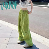 Lunivop Y2K Cargo Pants Women Oversized Wide Leg Sweatpants Streetwear High Waist Baggy Joggers