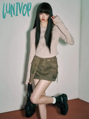 Lunivop Y2K Gothic Hooded Graphic Crop T Shirts Women Grunge Punk Aesthetic Tops Streetwear Vintage