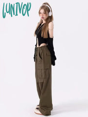 Lunivop Y2K Harajuku Solid Crop Top Women Korean Streetwear Zipper T Shirts Off Shoulder Balck Tees