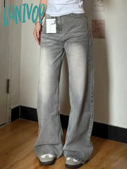 Lunivop Y2K Vintage Baggy Jeans Woman’s Korean Fashion Denim Pants Harajuku Kpop Streetwear