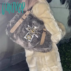 Lunivop Y2K Womens Shoulder Bag Autumn And Winter Fashion Crucifixion Vintage Tote Harajuku