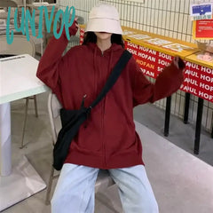 Lunivop Zip Up Hoodie For Men Women Girl Sweatshirt Harajuku Cardigan Shirt Essentials Clothes