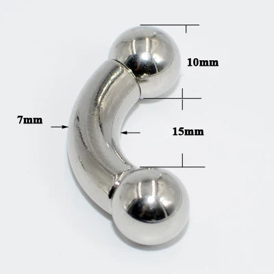 Lunivop 1PC Stainless Steel Big Size Straight Barbell Rings Curved Banana Penis Tragus Large Horseshoe Rings Ear Piercing jewelry