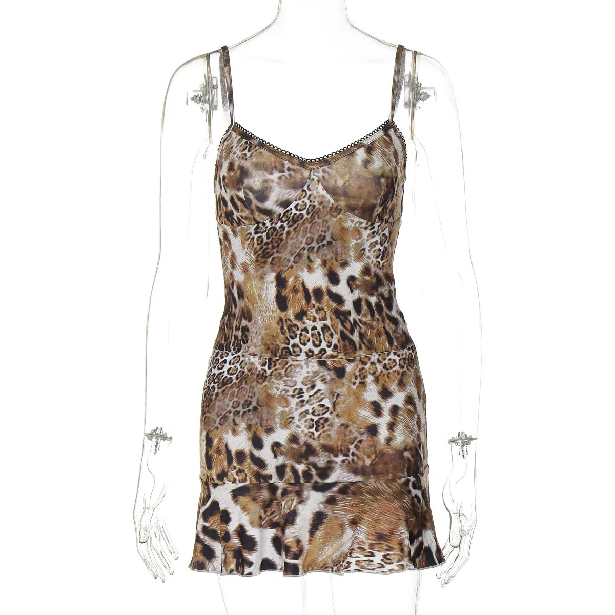 Lunivop Leopard Print Camis Crop Top Short Skirt Women'S Sets Sexy Y2K Streetwear Casual Clothing Fashion Elegant Evening Party