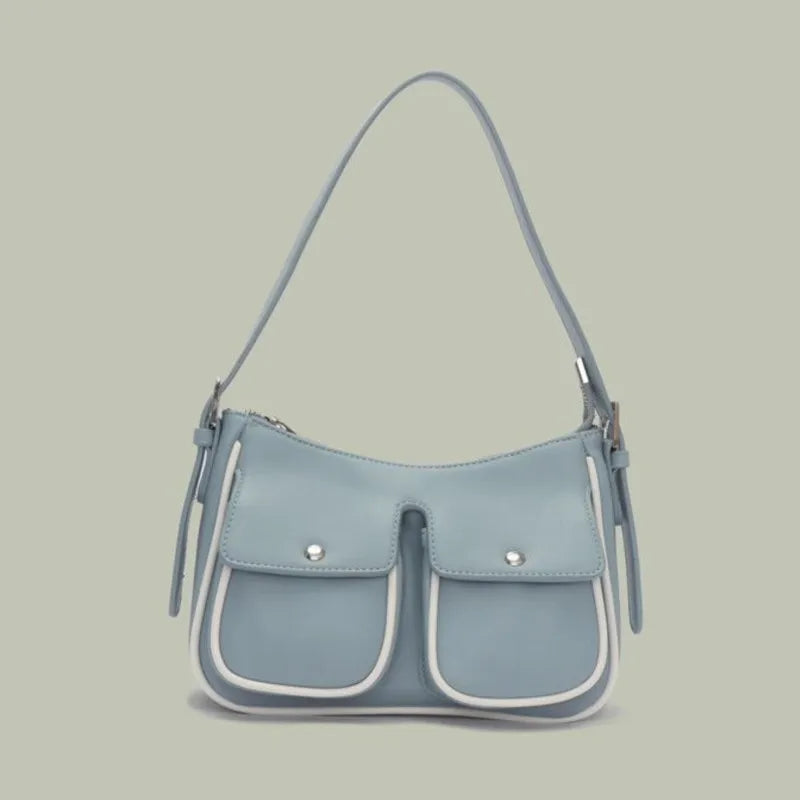 Lunivop Hot Girls Pink Shoulder Bags Purse Women Hot Girls Leather Pockets Y2k Handbag Female Vintage Underarm Bag Aesthetic
