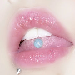 Lunivop Mint Green Tongue Studs Nail Acrylic 6mm Balls Male and Female Piercing Tongue Ring Jewelry Sweet Summer Piercing Nipple Rings