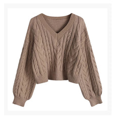 Lunivop  Women Luxury Knitting Long Sleeve V-Neck Cardigans Winter Fashion Casual Single Breasted Knitted Solid Sweater