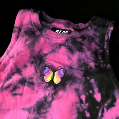Lunivop  Euramerican Y2k Punk Cool Girl Camisole Fashion High Street Tie Dye All Match Women Clothes Harajuku Embroidery Design Tops