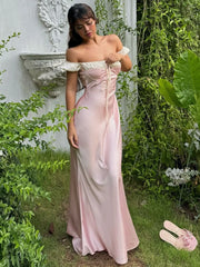 Lunivop Sexy Square Collar Bandage Women Dress Pink Puff Sleeve High Waist Dress Femme Summer French Elegant Party Clubwear