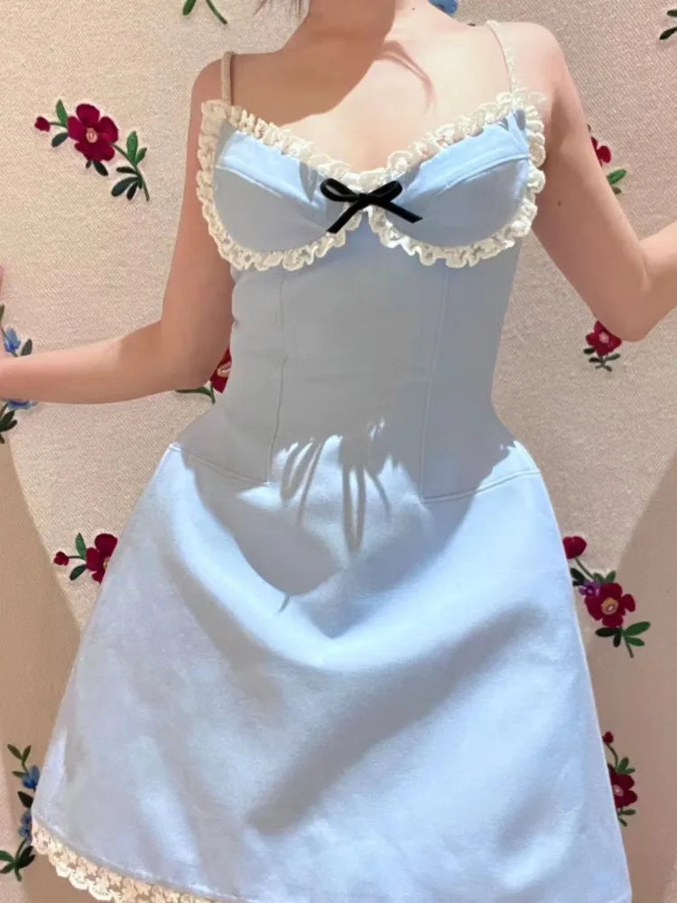 Lunivop Fashion Embroidery Rose Dress Women's Sleeveless Waist Retraction A Line Dresses 2025 Summer New Tide