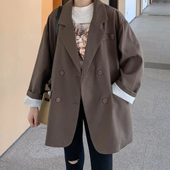 Lunivop  Spring Fashion New Women's Elegant Loose Suit Jacket with A Lapel High-end Design Sense Office Professional Versatile Jacket