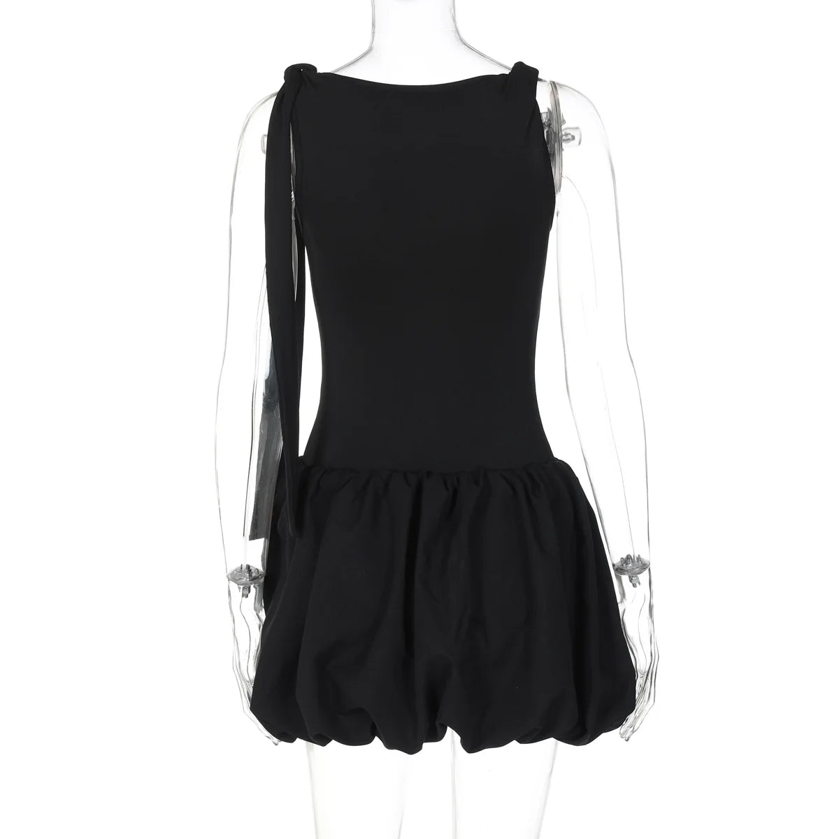 Lunivop Asymmetrical Knotted Sleeveless Bodysuit Short Ball Skirt Women'S Sets Korean Casual Clothing Elegant Y2K Ladies Clothes