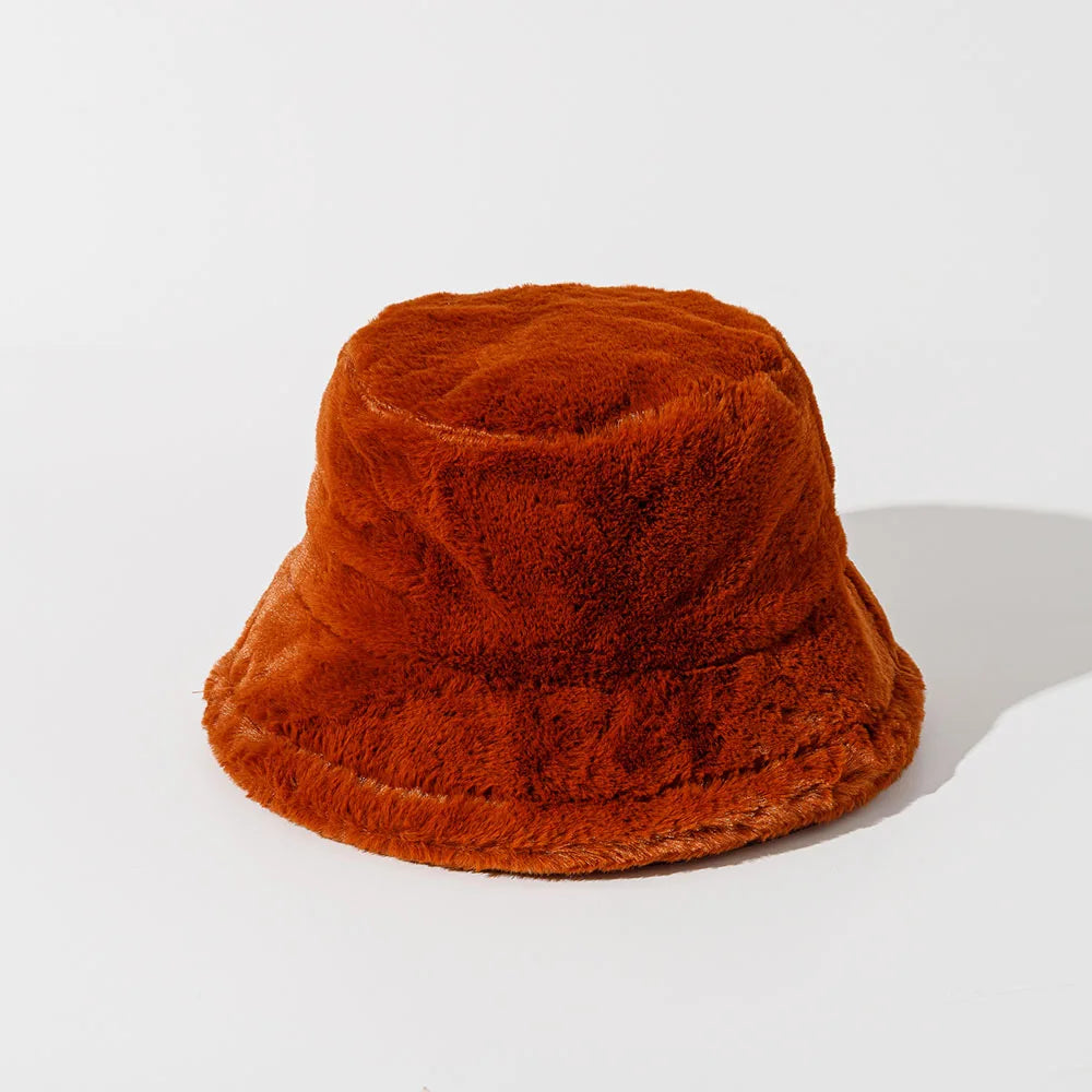 Lunivop NEW Funny Fashion Autumn Winter Leopard Fur Bucket Hat sheep Ear Ball Plush Fisherman Hat Soft Warm Thick Basin Bucket Hats