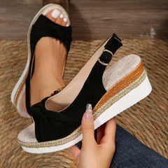 Lunivop  Women's Peep Toe Wedge Sandals Summer Lightweight Casual Platform Sandals Woman Non Slip Espadrilles Gladiator Shoes Plus Size