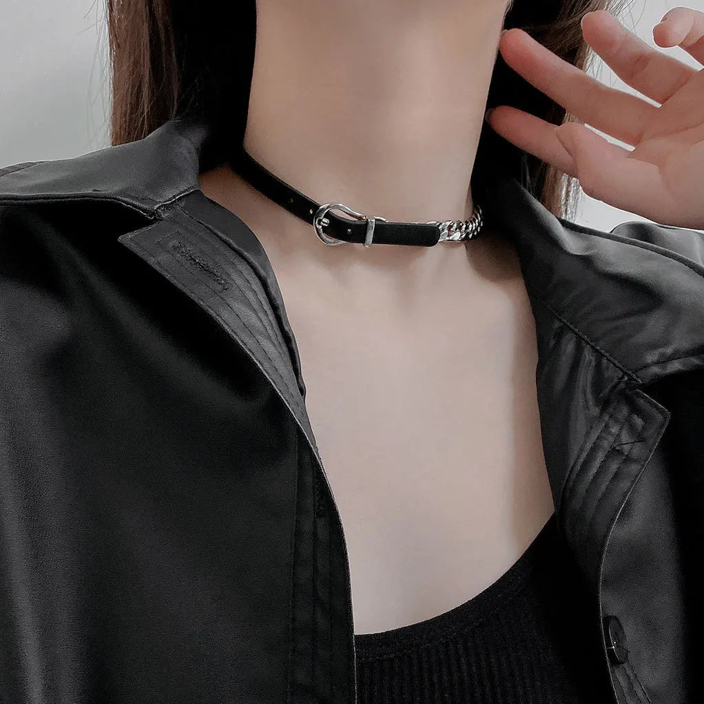 Lunivop Rhinestone Shiny Chokers for Girls Sexy Punk Letter Night Entertainment Venue Statement Party Necklace