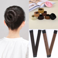 Lunivop  Simple Nylon Quick Hair Twister Ball Head Wig French Dish Made Lazy Curling Iron Bun Maker Synthetic Donuts Bud Head Band