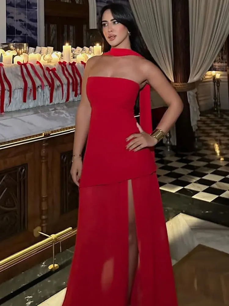 Lunivop Summer Female With Ribbon Long Dress Elegant Mesh Backless Patchwork Slim Fashion Party Dress Gown Women's Bodycon Dress