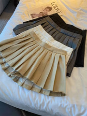 Lunivop  Black Women Pleated Skirts Y2K High Waist Streetwear Sexy Mini Skirts Fashion Korean All Match Preppy Dance Skirts New
