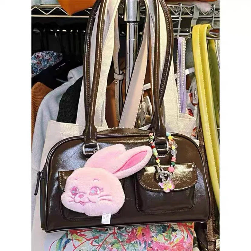 Lunivop   Women's Handbag 2025 New Sle Ribbon oulder Commuter Bag Versatile Faionable Korean Sle PU Leather Bag