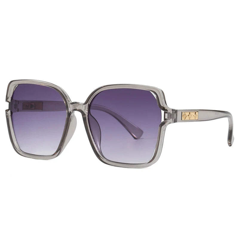 Lunivop  Vintage Square Gradient Sunglasses Women Oversized Sunglass Men Retro Black Sun Glasses Shades Goggle Eyepieces Trend