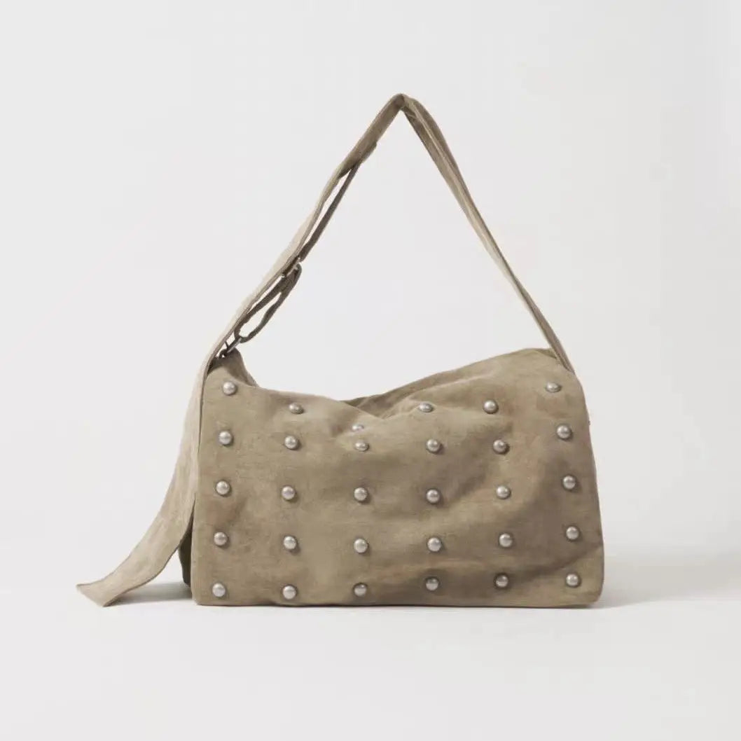 Lunivop  Rivet Decoration Large Shoulder Bag Crossbody Bags