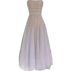 Lunivop  Fashion Women's Dress Strapless Purple Gradient Evening Party Dresses 2025 Summer New Tide