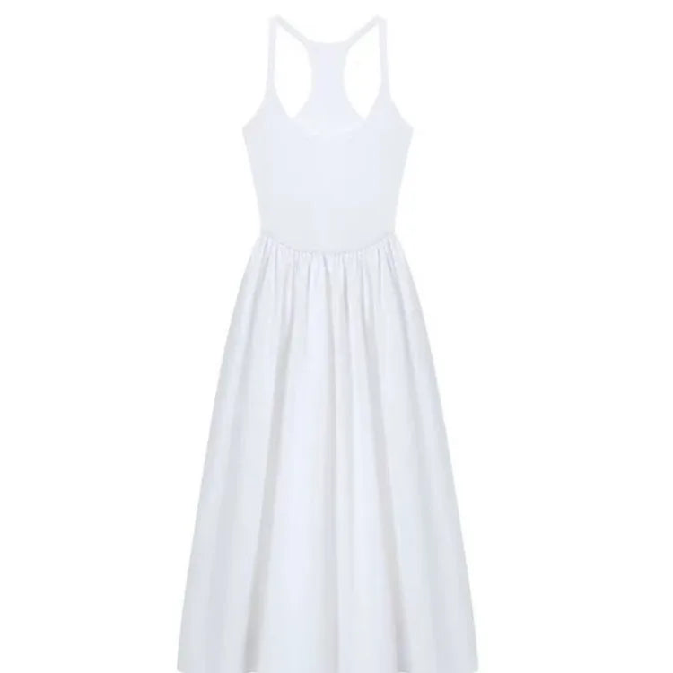 Lunivop  Black Long Sleeve Sun Protection Coat Women+ Sexy Slim Waist White Camisole Vest Dresses 2025 Summer New Two Piece Sets