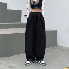 Lunivop  Casual Streetwear Women Sports Pants New Korean Fashion Oversize Pants Wide Leg Jogging Female Harajuku Sweatpants